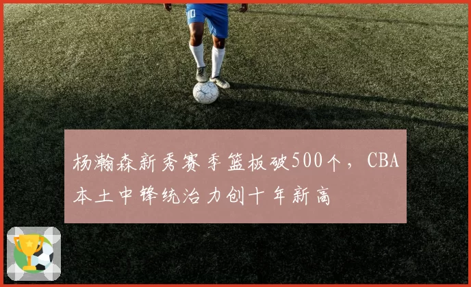 杨瀚森新秀赛季篮板破500个,CBA本土中锋统治力创十年新高